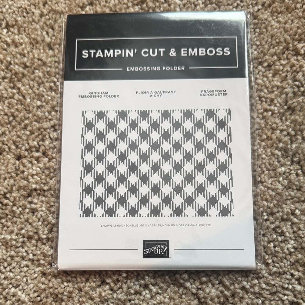 Stampin' Up Gingham Embossing Folder